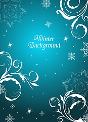 Image showing winter floral background