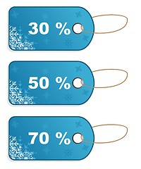 Image showing set winter discount tickets