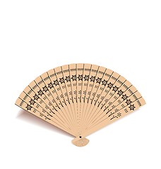 Image showing wooden oriental fan