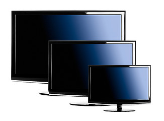 Image showing Three lcd TVâ€™s