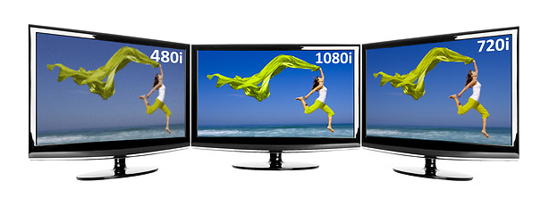 Image showing Comparison between 3 TV