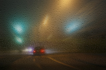 Image showing Bad weather in traffic