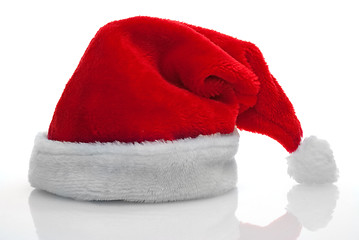 Image showing Red santa claus hat