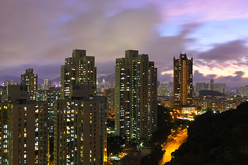 Image showing Hong Kong at night