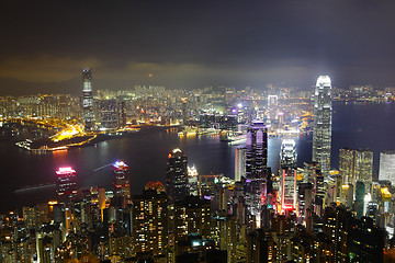 Image showing Hong Kong cityscape at night