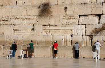 Image showing At the Wailing Wall