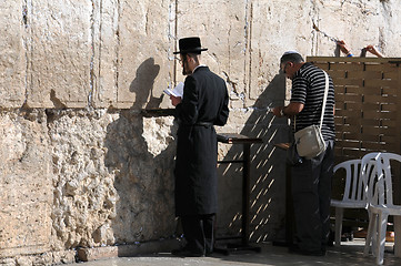 Image showing At the Wailing Wall