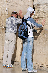 Image showing At the Wailing Wall