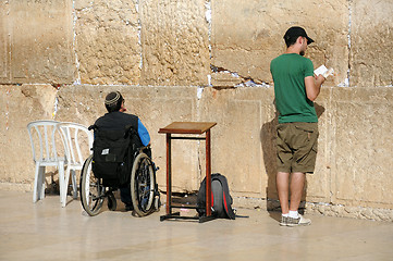 Image showing At the Wailing Wall