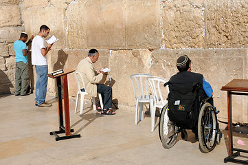 Image showing At the Wailing Wall