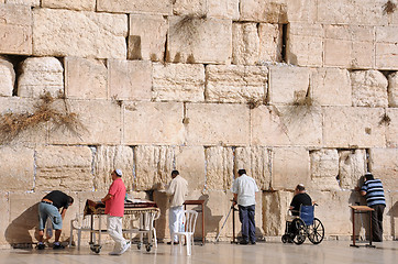 Image showing At the Wailing Wall