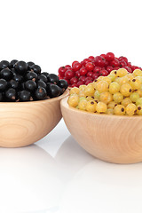 Image showing Red, Black and White Currants