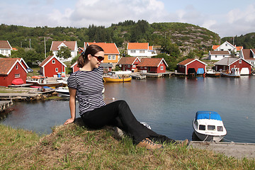 Image showing Beautiful tourist