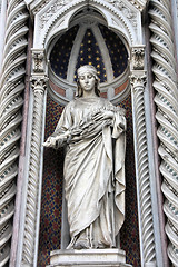 Image showing Florence cathedral facade