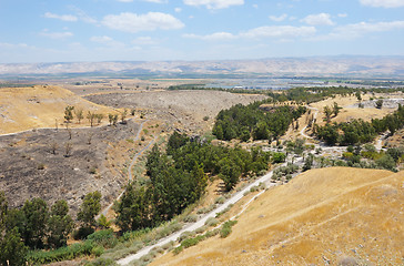 Image showing View of the Jordan Valley