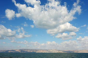 Image showing Lake Kinneret at dawn