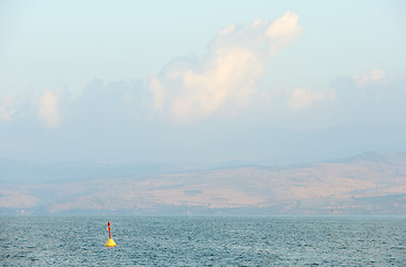 Image showing Lake Kinneret at dawn 