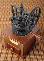 Image showing Antique coffee mill