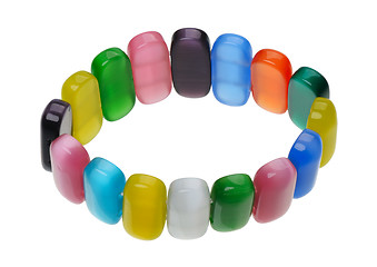 Image showing Multicolored bracelet, isolation