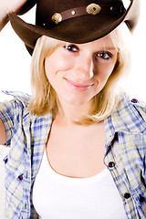 Image showing pretty western woman