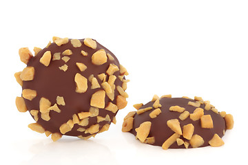 Image showing Chocolate and Honeycomb Biscuits