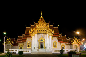 Image showing Wat Benchamabophit in Bangkok, Thailand