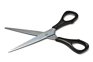 Image showing Yellow handled scissors