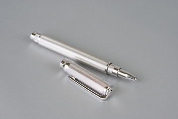 Image showing pen of white gold