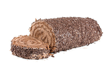 Image showing Chocolate Swiss roll