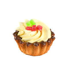 Image showing fruit jelly cupcake