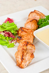 Image showing Grilled chicken kebab