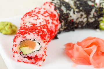 Image showing sushi rolls