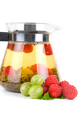 Image showing berry tea