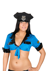 Image showing sexy policewoman