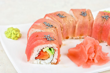 Image showing Fuji Sushi rolls