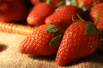 Image showing strawberry close-up