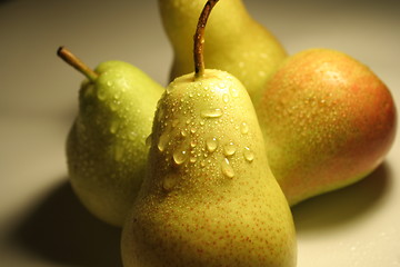 Image showing four pears