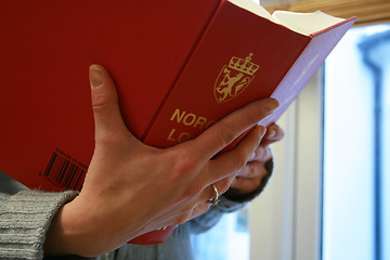 Image showing Norwegian Law book