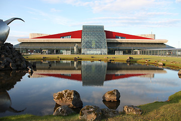 Image showing Modern airport concourse