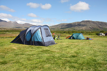 Image showing Camping