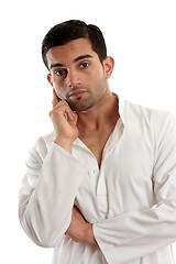 Image showing Pensive thinking man