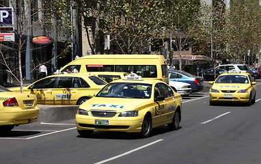 Image showing Taxi cabs