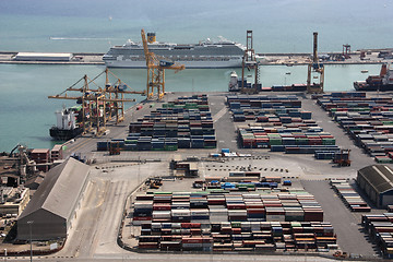 Image showing Barcelona port