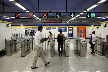 Image showing Madrid metro