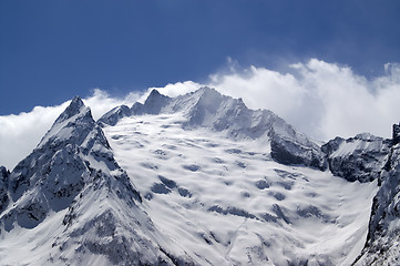 Image showing Glacier. Caucasus Mountains, Dombay.