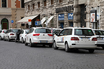 Image showing Rome taxi