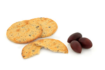 Image showing Olive Cracker Biscuits