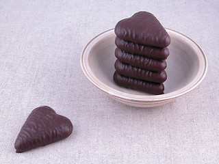 Image showing gingerbread hearts