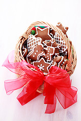 Image showing basket of gingerbreads