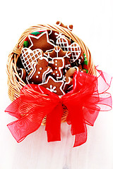 Image showing basket of gingerbreads